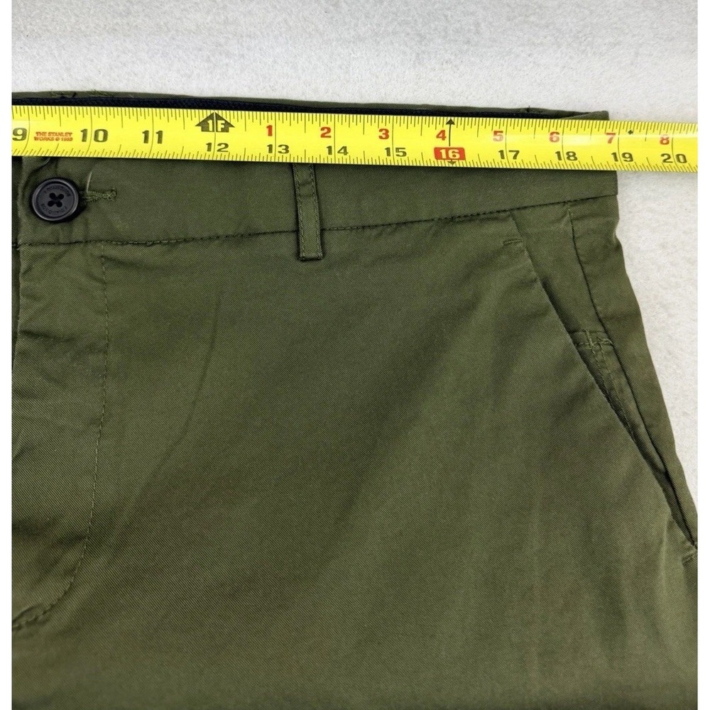 7 Diamonds Pants Men's 36x31* Green Parker Chino Performance Straight Golf - Picture 6 of 9